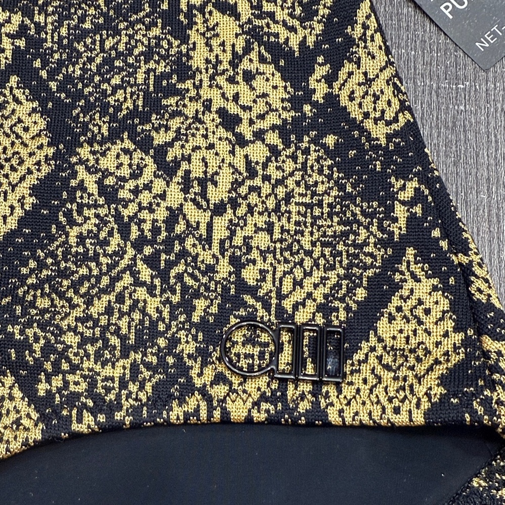 SOLID & STRIPED Black and Gold Patterned Bikini - Picture 2 of 7